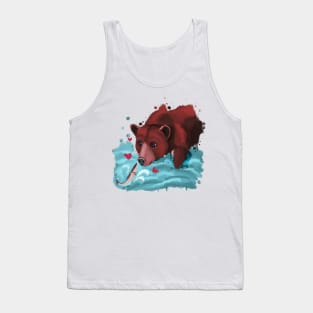 Bear and salmon - love Tank Top